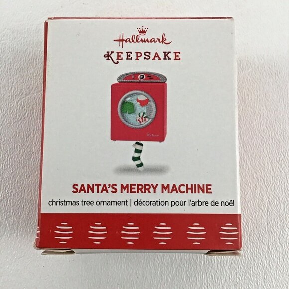 Hallmark Keepsake Christmas Ornament Miniature Santa's Merry Machine New 2017